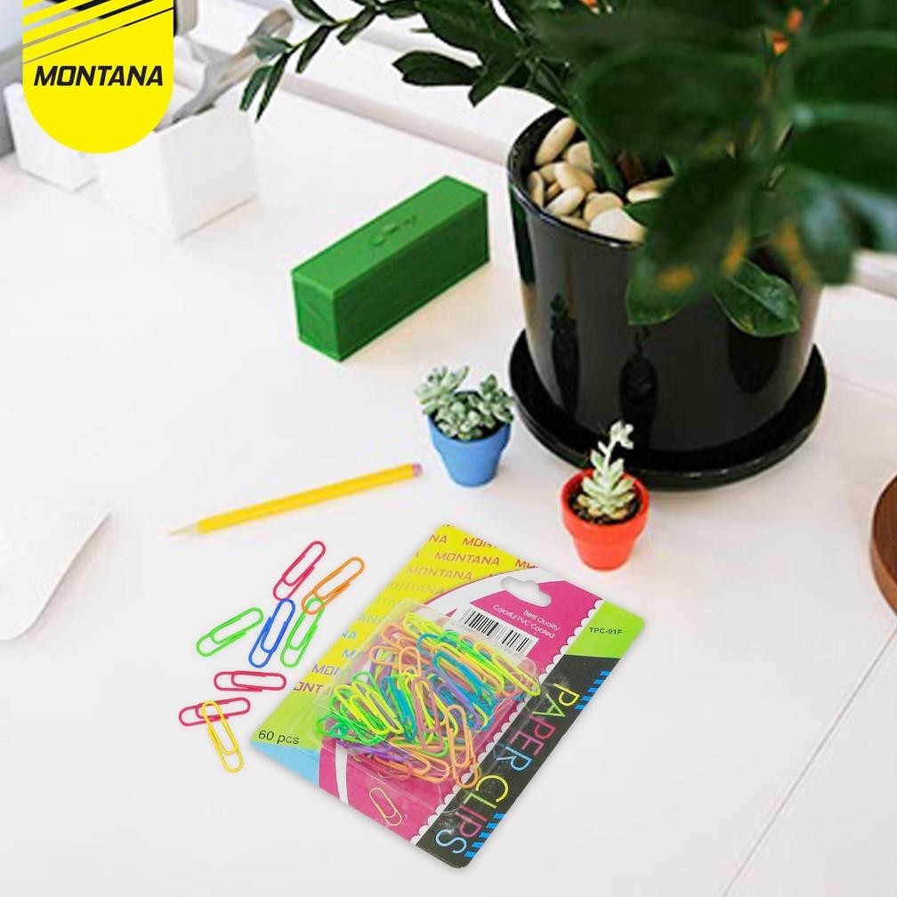 

Montana Paper Clip 23 mm 1 Box 720 Pcs Klip Penjepit Kertas TPC-01F
