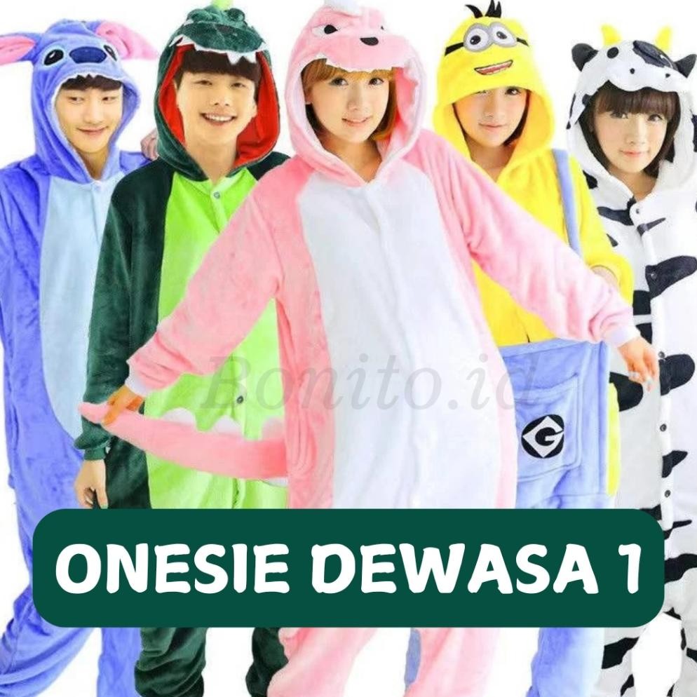 ''Terlaris" Kostum Onesie Karakter 1 Dewasa / Baju Tidur Piyama Onesie Kigurumi Baju Kostum Murah