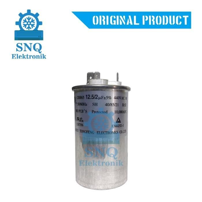 Capasitor Ac Original Panasonic 12,5/2 Uf - Kapasitor Original Ac Panasonic 1/2 Pk 12.5/2 Uf Origina
