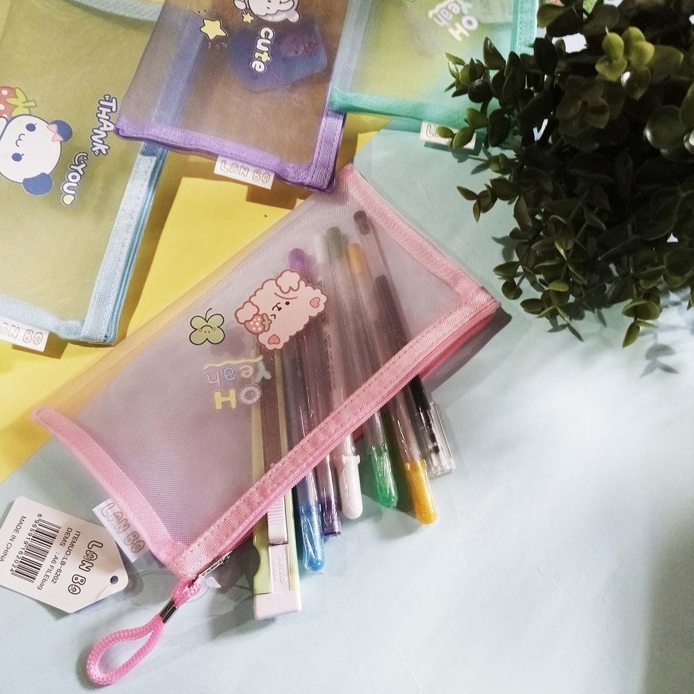 

Gfd-12 Ede-78 Eqw-68 Fancy Pocket File A6 Lanbo Lb-62022 Cute - Tempat Pensil Jaring Murah Berkualitas Berkualitas