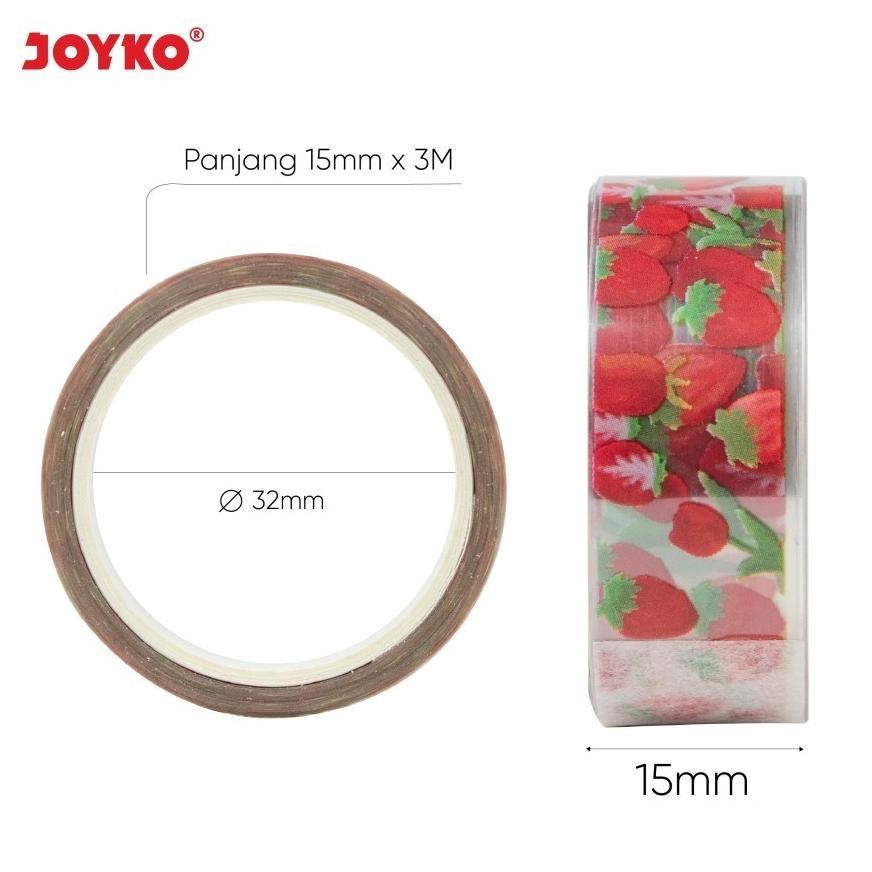 

Lij-56 Dg-78 Fx-23 Joyko Washi Tape Wt-107~109 Pita Perekat Selotip Kertas Berwarna Lucu Viral Sale