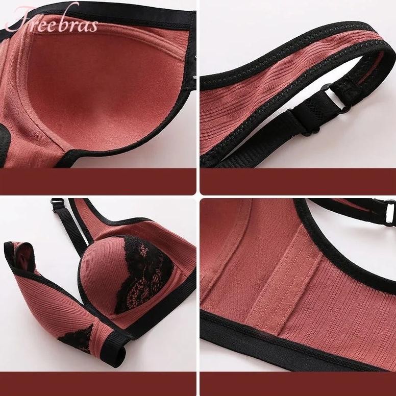 Wanita Tanpa Kawat Bra Sexy Pakain Dalam Push Up Bh Seamless Bra Seksi Kancing Depan Underwear Dewas