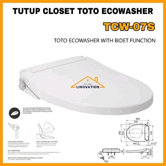 ready Tutup Closet Duduk Eco Washer TCW-07S Toilet seat Cover