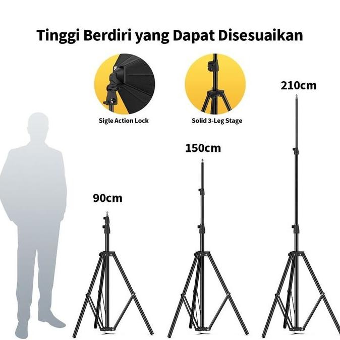 SOFTBOX LIGHTING STUDIO PAKET STUDIO TRIPOD PHOTOGRAPHY LIGHTING KIT PAKET LAMPU STUDIO VIDEO SOFTBO