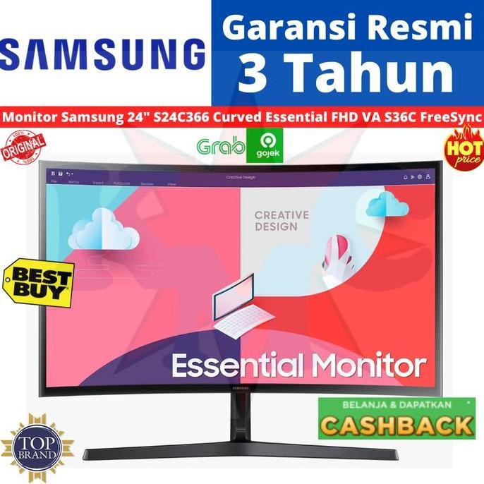 Premium SAMSUNG LED MONITOR 24 Inch LC24F390FHEXXD CURVE