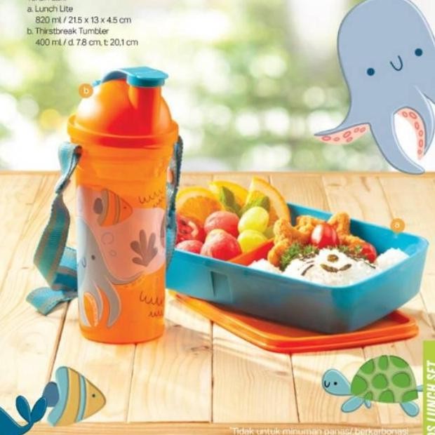 ready Tempat makan anak Tupperware kids lunch set promo