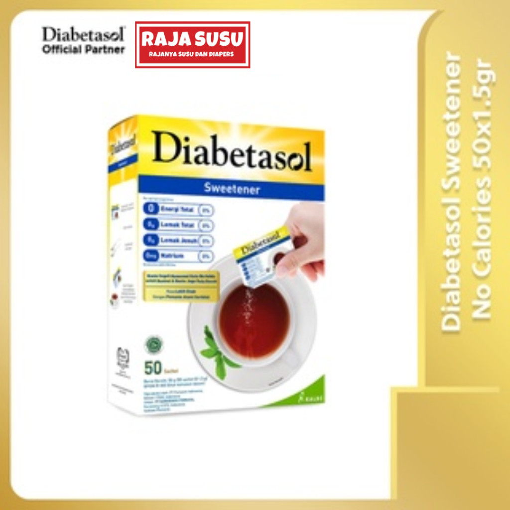 

DIABETASOL SWEETENER NO CALORIE SWEET 50GR - RAJA SUSU