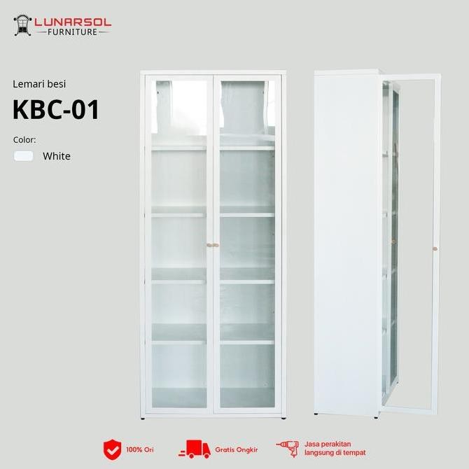 Spesial Lunarsol Furniture Lemari Pajangan Besi | Lemari Arsip | Lemari Pajang | Lemari Buku Besi Kb