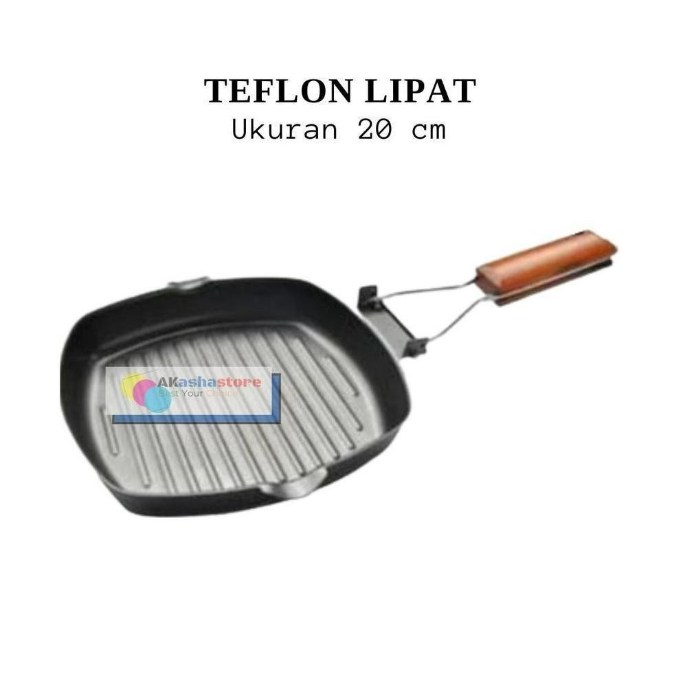Grill Pan Pemanggang Anti Lengket / Teflon Anti Lengket Murah Tanpa Minyak