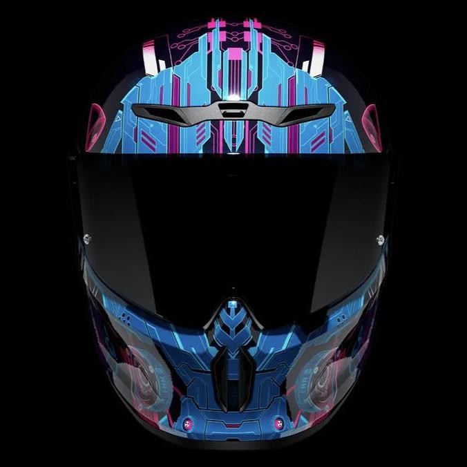 RUROC EOX CYBERSTRIKE HELMET. Helm full face sepeda motor