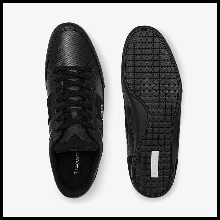 Terlaris Sepatu Pria Lacoste Chaymon Bl 22 2 Cma Original Bnib - Black/Black Good Quality