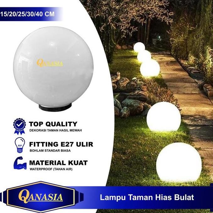 

Lampu Taman Outdoor Waterproof Bulat 15/20/25/30 CM