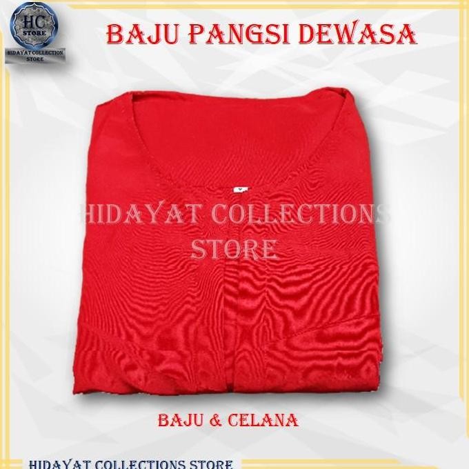 BAJU PANGSI BETAWI DEWASA SETELAN PANGSI DEWASA BAJU PANGSI MERAH