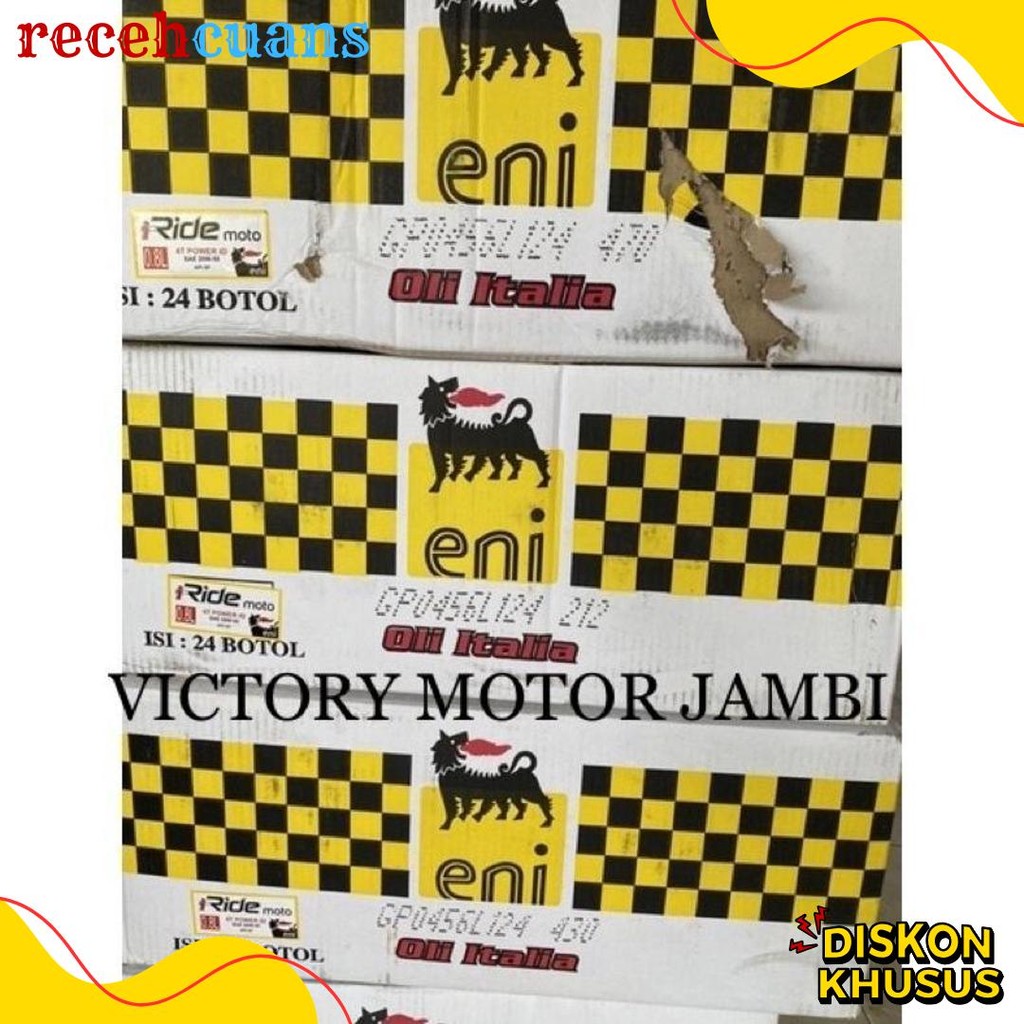 Oli Mesin Agip Eni I-Ride Moto 4T 20W-50 0,8L Agip Oil Diskon