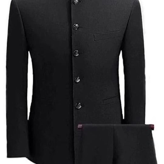 JASKO HITAM POLOS JAS KOKO PRIA DEWASA JAS MANDARIN ATASAN MUSLIM PRIA BESKAP BAPAK BESKAP PRIA BESK