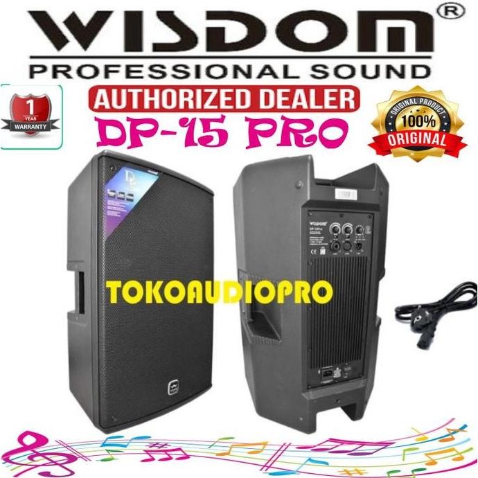 Wisdom Proaudio Dp15Pro Dp-15 Pro Dp 15Pro Speaker Aktif New Stok
