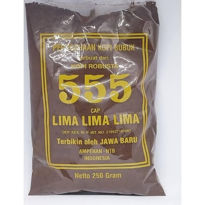 

NEW!!! Kopi Bubuk Robusta Cap 555 khas Lombok 250 gram Coffee Lombok