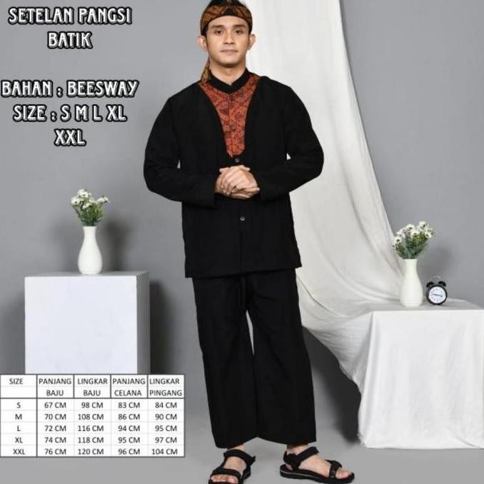 ADAT SETELAN PANGSI DEWASA + IKET SETELAN BAJU PANGSI SUNDA DEWASA