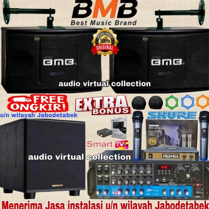 Paket Karaoke Set Bmb Cs350V + Subwoofer 12Inch ( Original ) New Stok