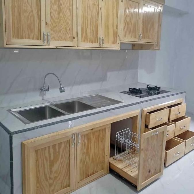 Kitchen Set Jati Belanda Minimalis