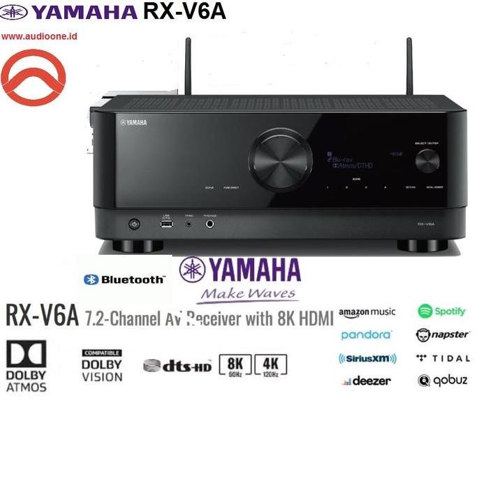 Yamaha Rxv6A Rxv 6 6A Dolby Atmos Home Theatre Amplifier New Stok