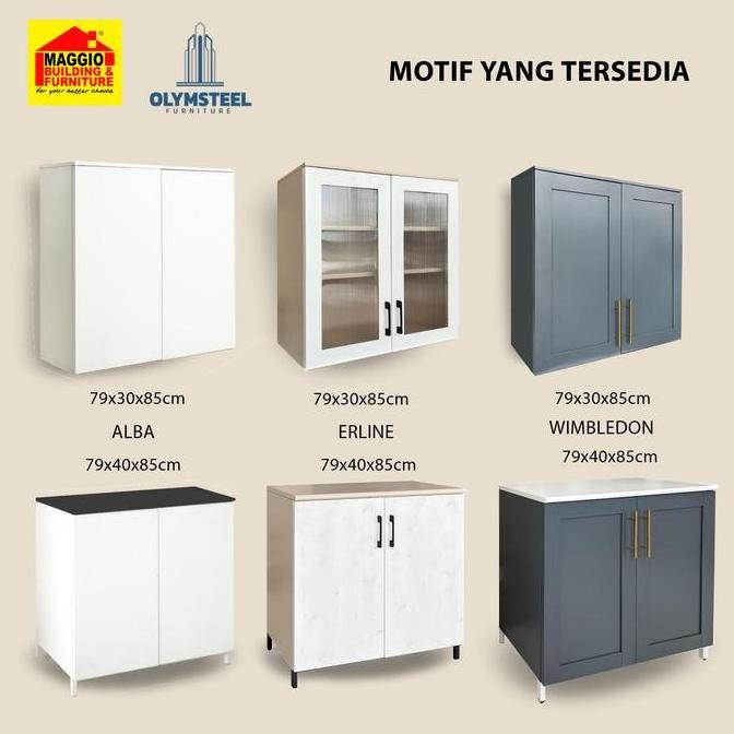 Kitchen Set Besi - Furniture Besi - Lemari Piring Besi - Kitchen Set Atas - Kitchen Set Bawah - Ksa/