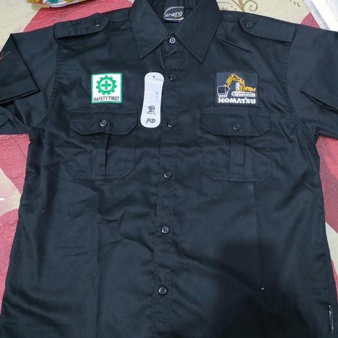 Tersedia Kemeja Komatsu baju Komatsu seragam Komatsu baju kerja Komatsu
