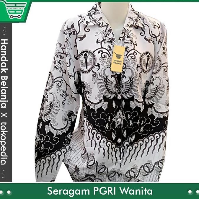 Tersedia BAJU PGRI SERAGAM PNS/ASN WANITA BAHAN SEMI SUTRA