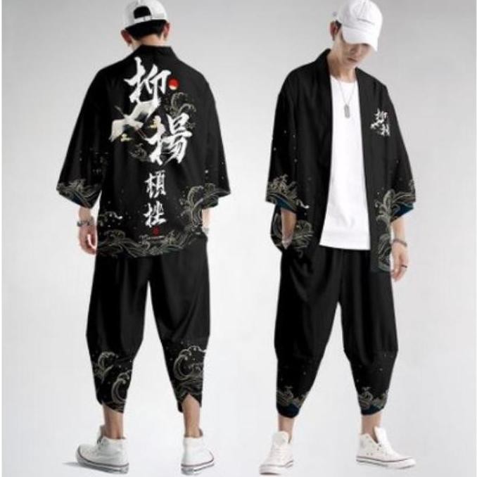 KIMONO JEPANG SET PRIA SETELAN WANITA S M L XL XXL XXXL 2L 3L 2XL 3XL