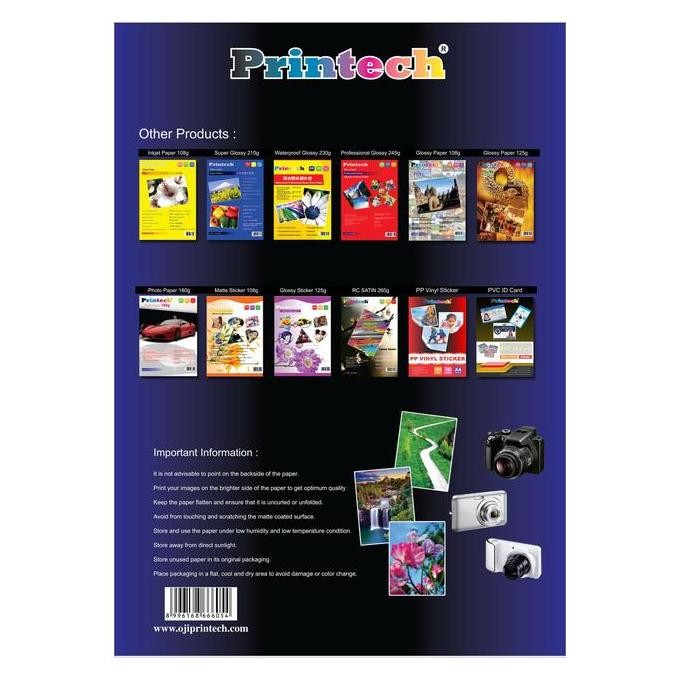 

Kertas Foto / Photo Paper Printech Transparent Sticker A4 80G - 02026 Best Seller