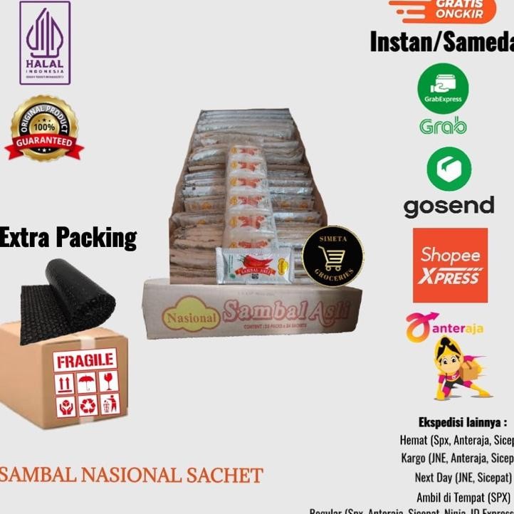

Sambal Nasional Sachet 1 Dus Isi 20 Pa480 Pcs