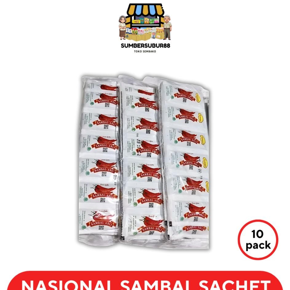 

Nasional Sambal Sachet 10 Pak