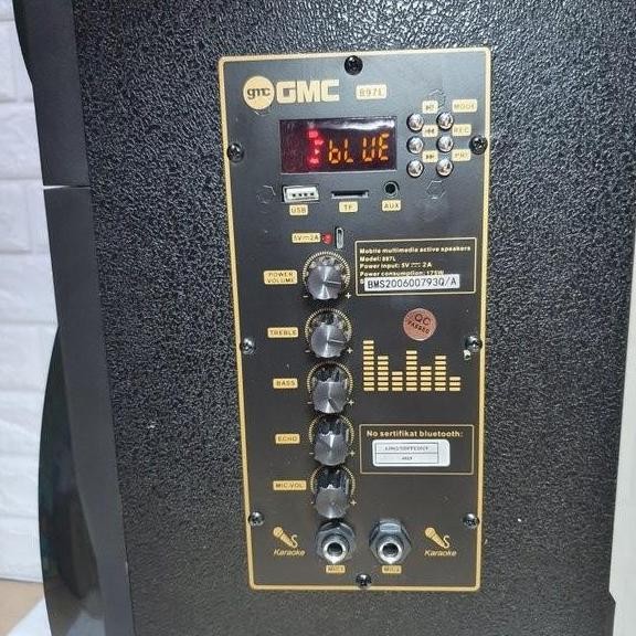 Speaker Gmc 897L Bonus Mic Wireless New Stok