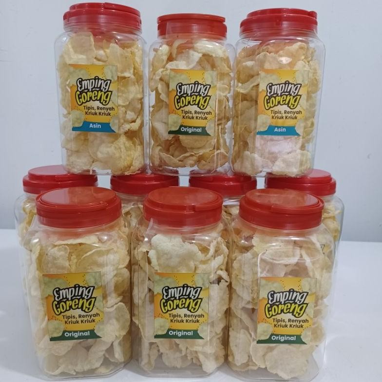 

PJ Emping Belinjo Goreng Toples 2 Liter dan 3 Liter