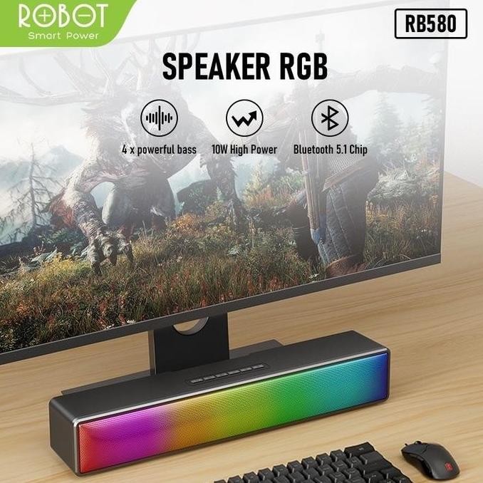 Bluetooth Speaker Robot Rb580 New Stok