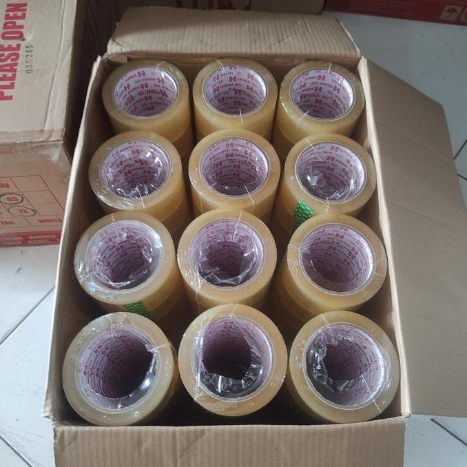 

Termurah ( 1 Slop Isi 6 Pcs) Lakban Bening Coklat Harmony 100 Yard Kuat - Solasi Lakban Harmony Tebal Dan Kuat