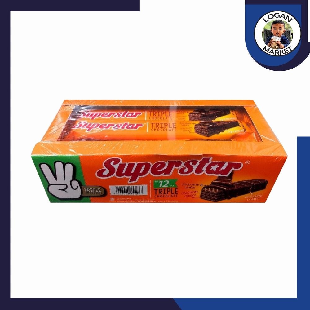 

PJ Superstar Wafer Triple Chocolate Coklat Box Isi 20Pcs 20 Pcs