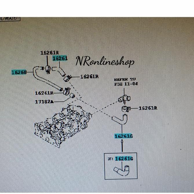 . Selang Pipa Bypass Avanza Xenia Set Original