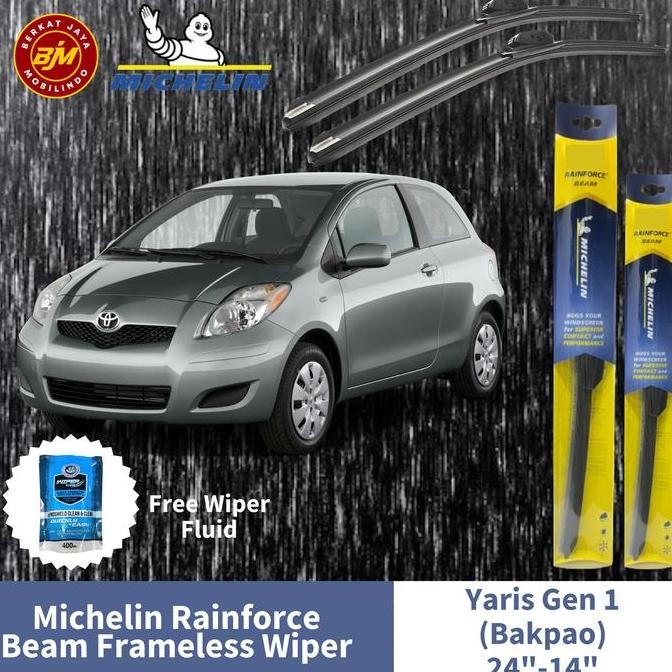 . Wiper Frameless Michelin For Yaris Gen 1 (Bakpao)