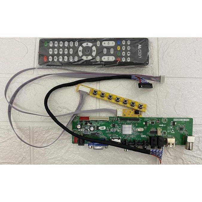 MODUL PCB KIT DRIVER LCD LED UNIVERSAL DTV3663 UNTUK DIGITAL TV DVB T2