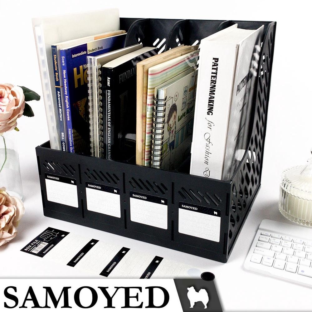 

SAMOYED BXF-C4 Tempat / Kotak / Keranjang / Rak Plastik Dokumen / Majalah / Magazine / Box File 4 Columns / Kolom / Kotak / Sekat / Susun