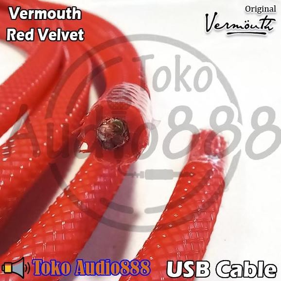 Vermouth Red Velvet Usb Cable Bulk Per 50Cm New Stok