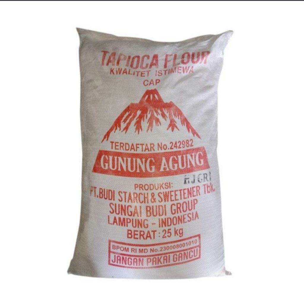 

TEPUNG TAPIOKA GUNUNG AGUNG 25 KG