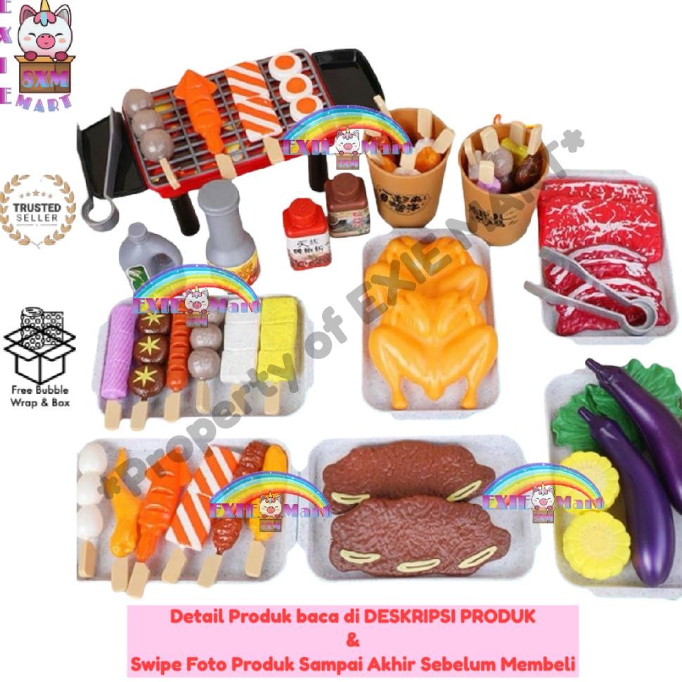 Mainan Anak Hot Bbq Desert Dan Fast Food Mainan Grill Delicious Bbq Mainan Masakmasakan Bbq