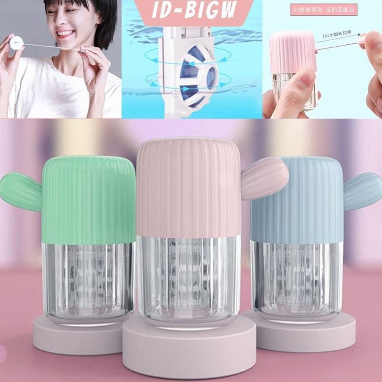 Alat Pembersih Softlens Steamer Manual Secara Diputar Motif Kaktus (Tali Penarik) Pencuci Soflens Po