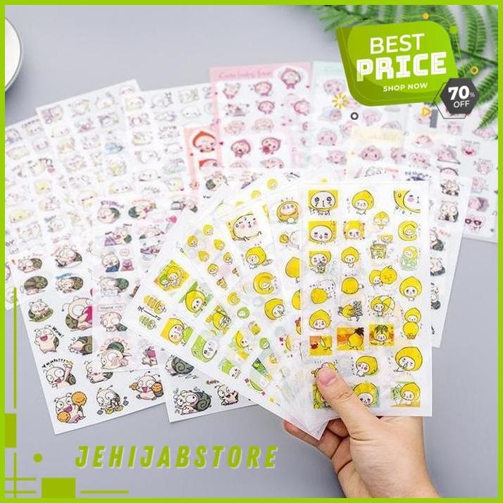 

[ 6 LEMBAR ] STICKER HEWAN LUCU DIY SCRAPBOOK / BUJO / BINDER / DIARY TERLARIS !
