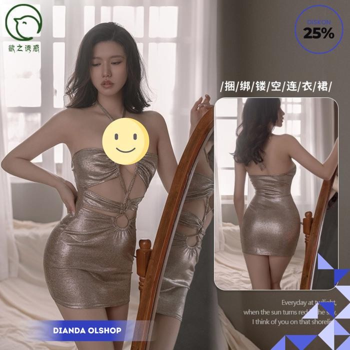 LINGERIE SEKSI HOT SEXY LINGERE + CD CLUBBING DRESS MALAM ELEGANT TERKINI