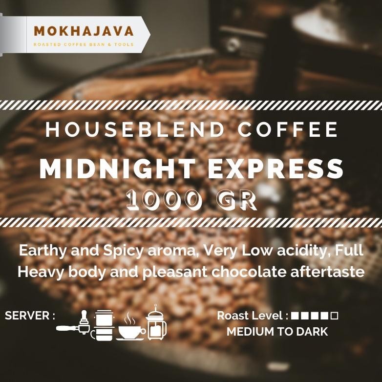 

Paling dicari Midnight Express 1kg Sumatera Houseblend Robusta Arabica Coffee Bean