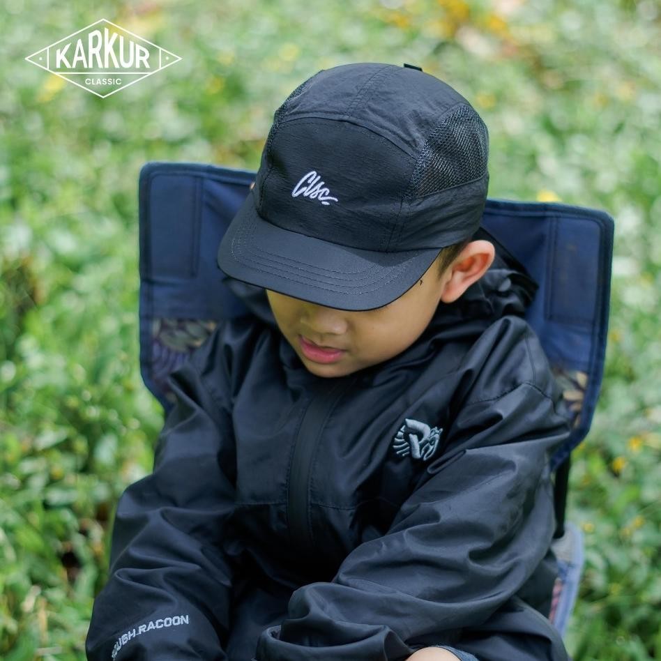 Topi Runing Anak Laki Laki Nilon Sporty Anti Uv Wateroof Karkur Classic