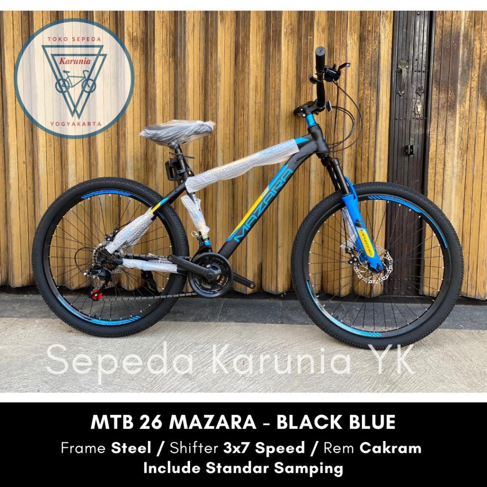 Sepeda Gunung MTB 24 Inch 26 Inch Merk Mazara Velion